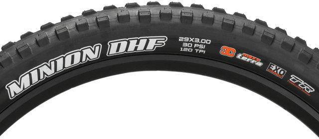 Maxxis Minion DHF+ 3C MaxxTerra EXO TR 29+ Faltreifen - schwarz/29x3,0