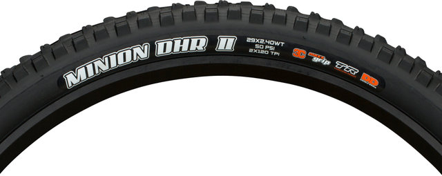 Maxxis Cubierta plegable Minion DHR II 3C MaxxGrip DD WT TR 29" - negro/29x2,4