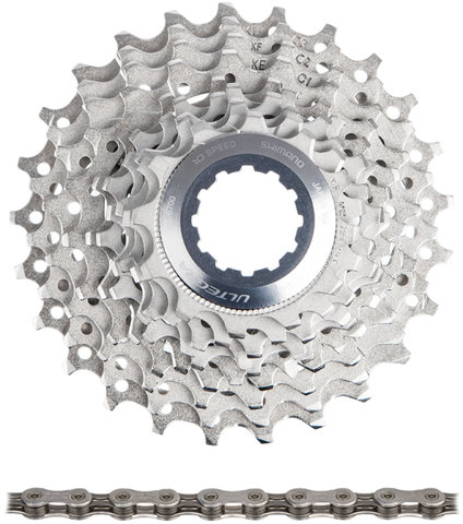 Shimano Set de desgaste cassette Ultegra CS-6700 + cadena CN-6701 10 veloc. - plata/11-28