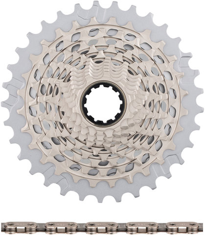 SRAM Kit d'Usure Cassette Red XG-1290 + Chaîne 12 vitesses Red PowerLock - silver/10-33