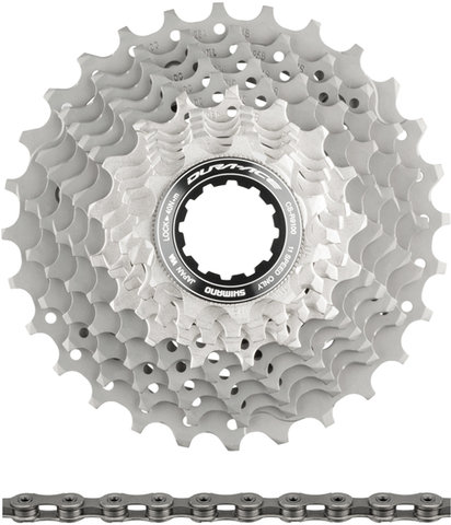 Shimano Kit d'Usure Dura-Ace Cassette CS-R9100 + Chaîne CN-HG901 11 vitesses - argenté/11-28