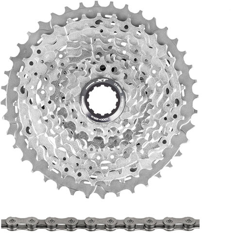 Shimano XT Kassette CS-M8000 + Kette CN-HG701 11-fach Verschleißset - silber/11-40