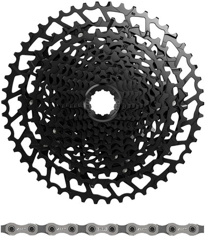 SRAM Set de desgaste cassette PG-1230 + cadena PC NX Eagle12 velocidades - black/11-50