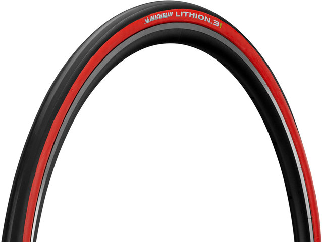 Michelin Lithion 3 28" Folding Tyre Set - red/25-622 (700 x 25c)