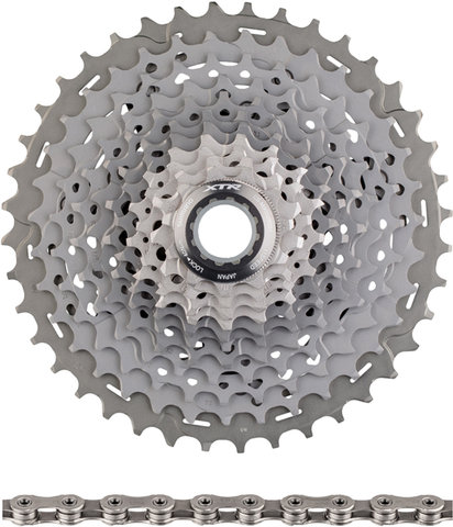 Shimano Set de desgaste cassette XTR CS-M9001 + cadena CN-HG901 11 veloc. - plata/11-40