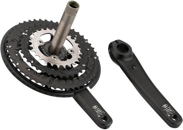 Shimano XT FC-T8000 Hollowtech II Crankset w/ Chain Guard - black/170.0 mm 26-36-48