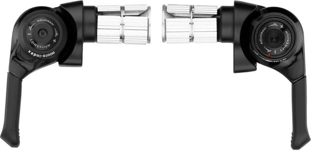Set de Leviers de Vitesses av+arr BS-M11 2/3/11vit. pour Shimano MTB - noir/2/3x11 vitesses