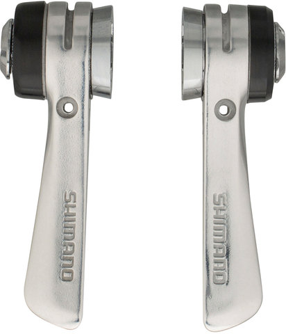 Shimano Set de Leviers de Vitesses av+arr SL-R400 2/3/8vit. pour Cadres en Alu - argenté/2/3x8 vitesses