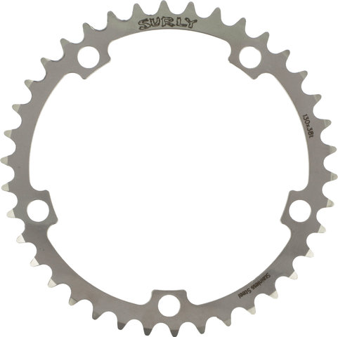 Surly Kettenblatt, 5-Arm, 130 mm Lochkreis - Edelstahl/38 Zähne