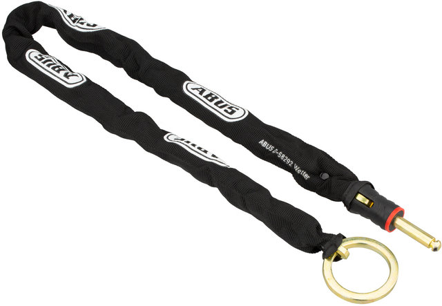 ABUS Cadena de candado de cuadro ACH 6KS BK con bolsa de transporte ST5950 - black/85 cm