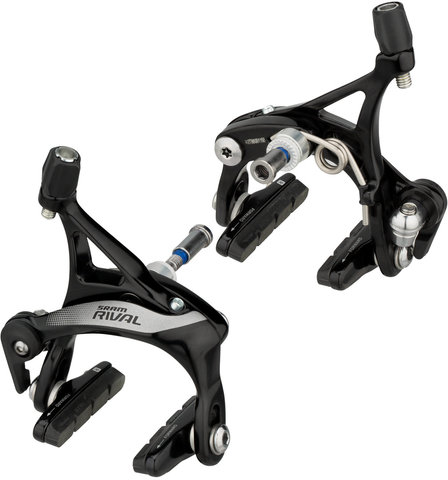 SRAM Rival 22 v+h Set Felgenbremse mechanisch - black/Satz (VR + HR)