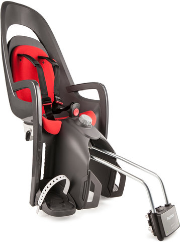 Siège Vélo pour Enfants Caress avec Support pour Montage au Cadre - grey-red/universal