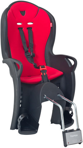 Kiss Kids Bicycle Seat w/ Bracket Frame Mount - black-red/universal