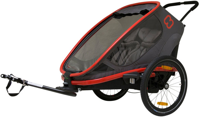 Hamax Remorque pour Vélo Outback - red-charcoal/universal