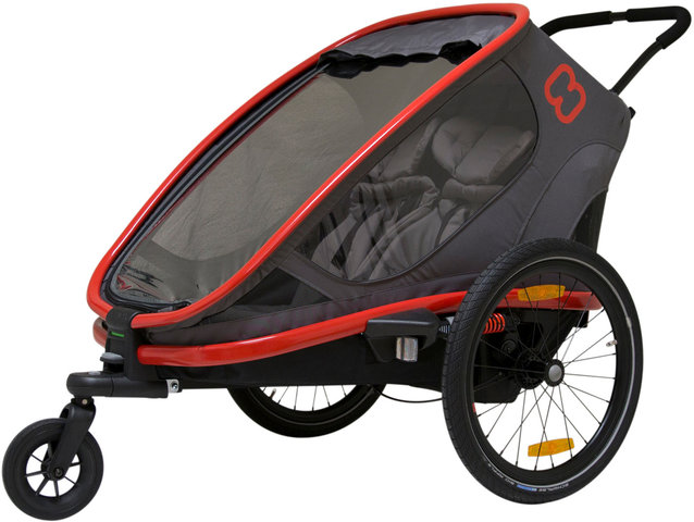 Hamax Remorque pour Vélo Outback - red-charcoal/universal