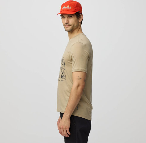 Fjällräven T-shirt Hoja Lugnt Wool - fossil | L