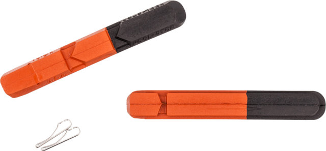 Kool Stop Cartridge R1 V-Brake Brake Pads - black-salmon/universal