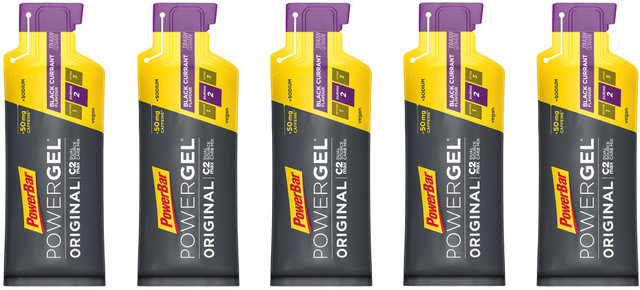 Powerbar PowerGel Original - 5 Pack - black currant - caffeine/205 g