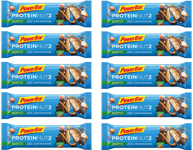 Powerbar Protein Nut2 Riegel - 10 Stück - milk chocolate hazelnut/450 g