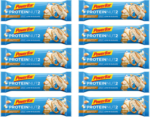 Powerbar Barrita Protein Nut2 - 10 unidades - white chocolate almond/450 g