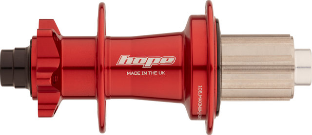 Hope Buje trasero Pro 5 DH Disc 6 agujeros con rueda libre de acero - red/Shimano MTB/32/Shimano MTB