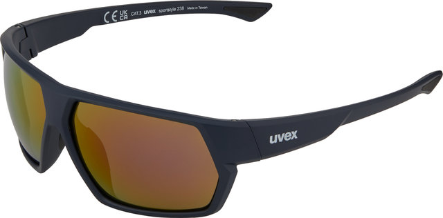 uvex Lunettes de Sport sportstyle 238 - deep space mat/mirror red