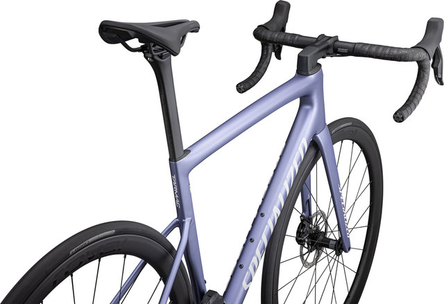 Specialized Tarmac SL8 Expert Carbon Road Bike - satin powder indigo tint over silver dust-white