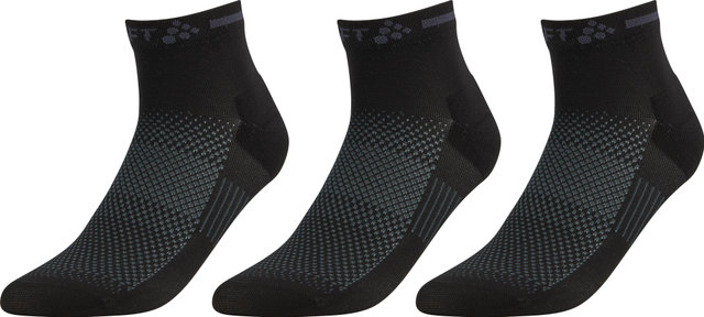 Craft Calcetines en paquete de 3 pares Core Dry Mid - black/40 - 42