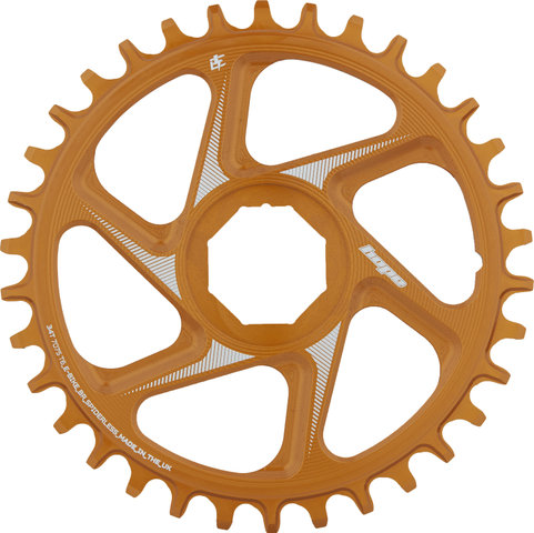 Hope R22 Spiderless Direct Mount E-Bike Chainring for Brose - orange/34 