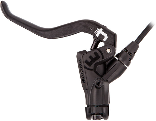 Magura Set de frenos de disco d+tMT5 / MT4 Carbotecture® - polished black anodized/set (RD + RT)