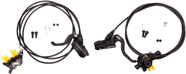 MT5 / MT4 Carbotecture® Disc Brake Set - polished black anodized/set (front+rear)