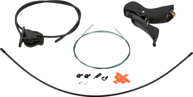 Shimano GRX Scheibenbremse BR-RX400 + ST-RX400 - schwarz/Vorderrad/links (seitenspezifisch)