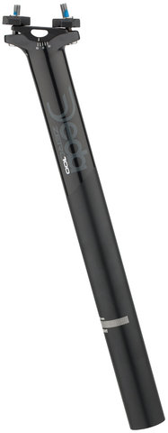 DEDA Tija de sillín Zero100 - black on black/31,6 mm / 350 mm / SB 0 mm