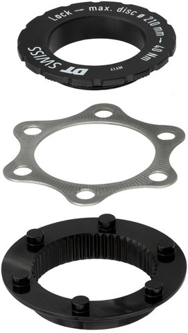 DT Swiss Center Lock to 6-bolt Brake Rotor Adapter for MTB - black/universal