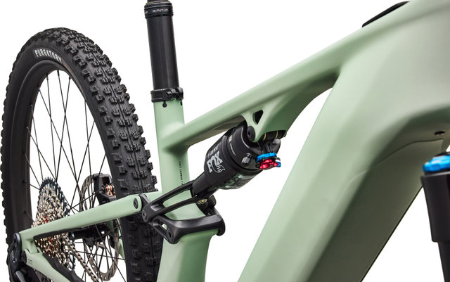 Specialized Vélo Électrique Tout-Terrain Turbo Levo R Expert Carbone 29" - satin pistachio-dark moss green | 44 mm | 140 mm | 160,0 mm | 29" | L