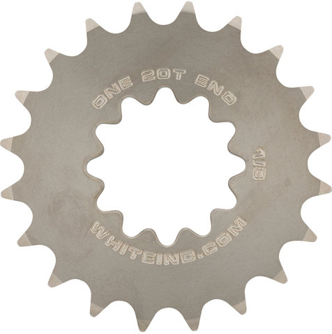 Piñón Fixed Gear 1/8" - silver/20 dientes