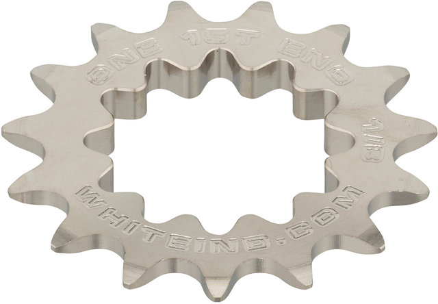 Piñón Fixed Gear 1/8" - silver/15 dientes