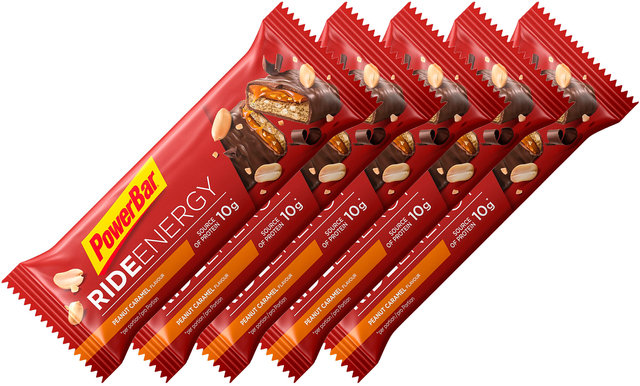 Barrita Ride Energy - 5 unidades - peanut-caramel/275 g
