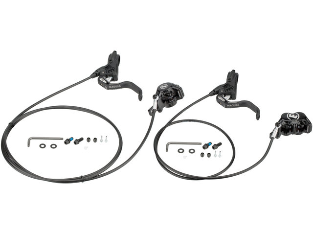 Set de frenos de disco d+t MT Trail Sport Carbotecture® - negro-mystic grey/set (RD + RT)