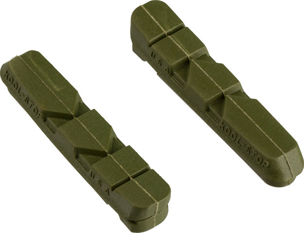 Kool Stop Bremsgummis Cartridge R4 Dura Keramik - olivgrün