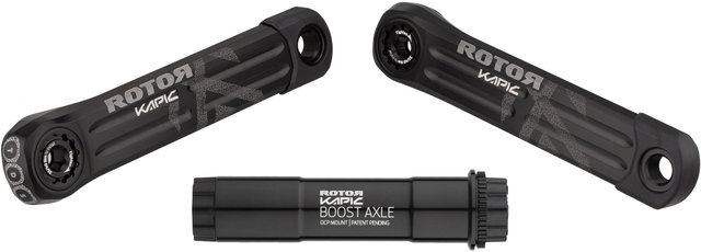 Rotor Pédalier KAPIC avec Axe Boost - noir mat/170,0 mm