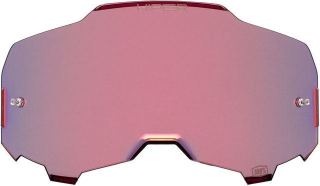 100% HiPER Mirror Spare Lens for Armega Goggles - red/universal