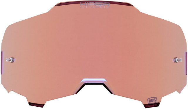 100% Verre HiPER Mirror pour Masque Armega Goggle - blue/universal