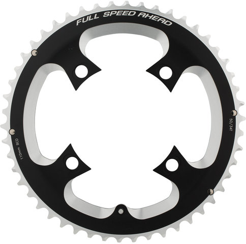 FSA Plateau Road PowerBox Carbon ABS, N-11, 4 bras, BCD 110 mm - black/50 dents