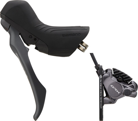 Shimano GRX Scheibenbremse BR-RX820 + BL-RX820 - schwarz-grau/Vorderrad/links (seitenspezifisch)