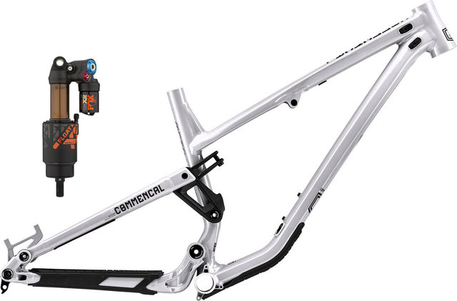 COMMENCAL Kit de cuadro Meta TR 29" con amortiguador Fox Float X2 Modelo 2022 - brushed | 140 mm | L | 12 mm Eje Pasante