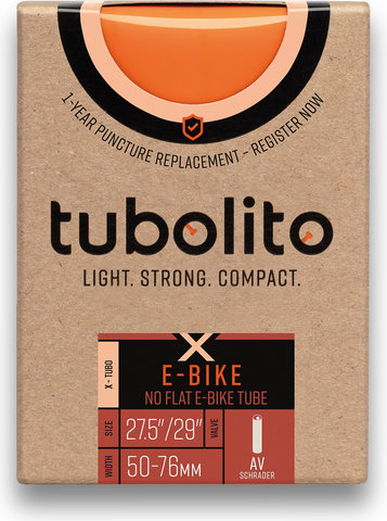 tubolito Tubo X-Tubo-E-Bike 27,5" / 29" - naranja | Válvula Presta (SV) | 42 mm