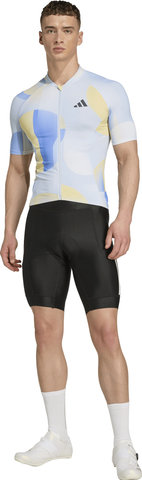 adidas Cycling Essentials 3-Stripes Light In Motion Graphic S/S Jersey - halo blue | XL