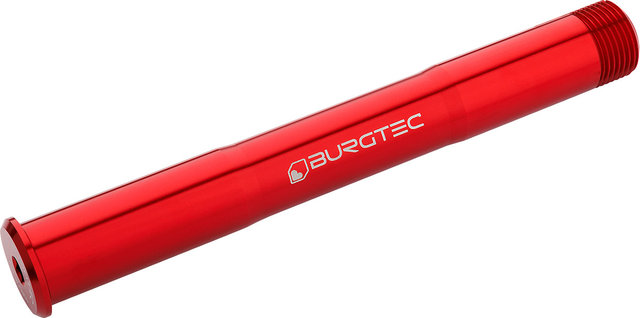 Burgtec Thru axle for RockShox BoXXer C1/C2/D1 fork - race red