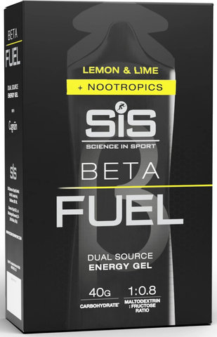 SIS Beta Fuel Energy Gel plus Nootropics, 6 pieces - lemon-lime